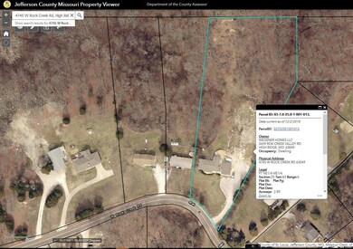 Picture of approximate property outlined in blue f