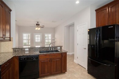 Kitchen with granite counter-tops