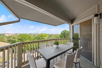 Balcony with outdoor dining area