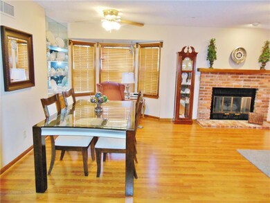 Dining Room w/Built In China Hutch and Bay Window