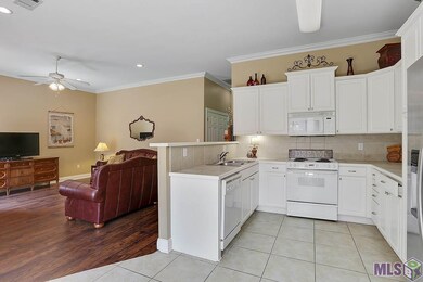 Lots of custom cabinets and neutral colors