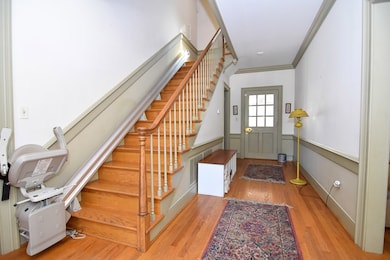 Front Hall and Stairway, door to Porch