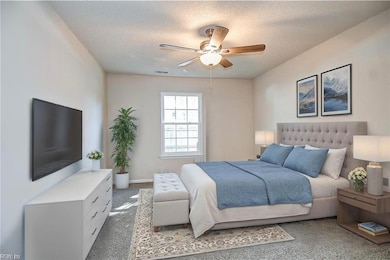 Primary bedroom with two closets