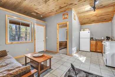 Inside from wood stove