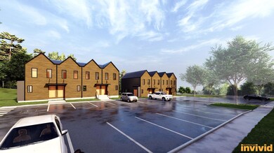 A view of the townhouse-style units