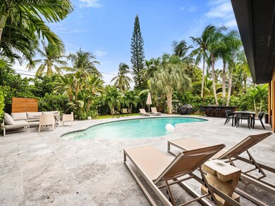 Backyard tropical oasis