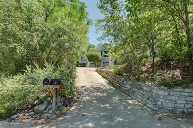View of concrete driveway
