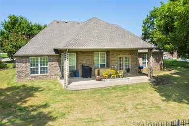 Large covered back porch