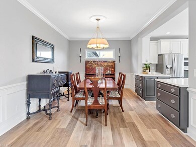 Spacious dining room