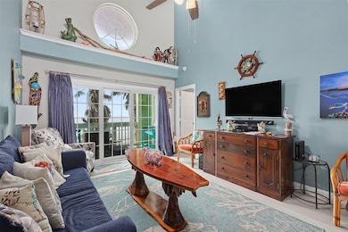 Vinyl plank flooring throughout living area is eas