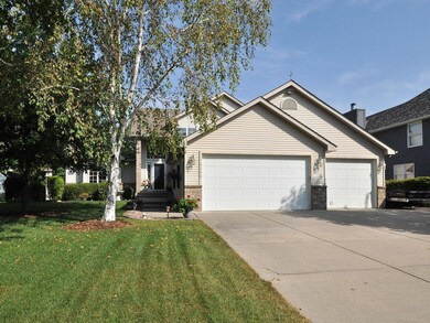 The three car garage has generous storage, a built
