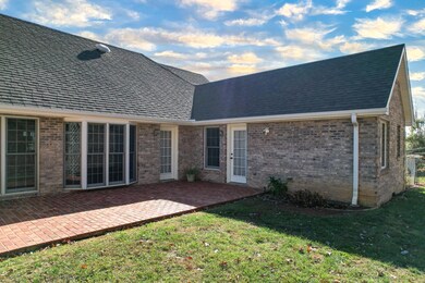 Easterly back patio on sunny day