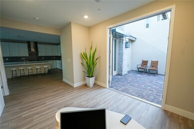 Living room featuring light wood-type flooring and