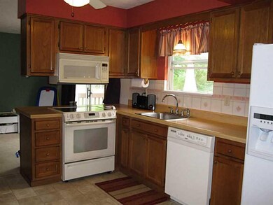 Kitchen. The kitchen is open to the family room!