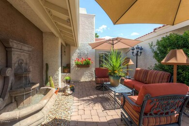 Front courtyard, water fountain...