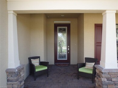Glass door entry from porch