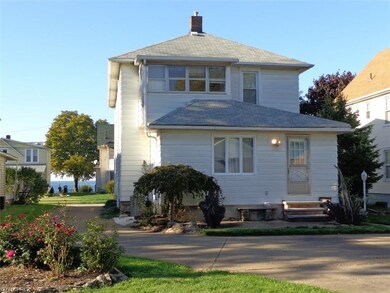 Rear view of the house, and the view of lake Erie 
