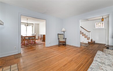 Home boasts high ceilings, wide cove base and glas