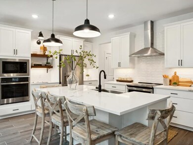 Kitchen featuring pendant lights