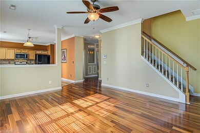 Living Room With Ceiling Fan