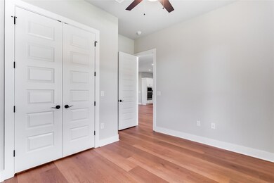 Unfurnished bedroom featuring light wood finished