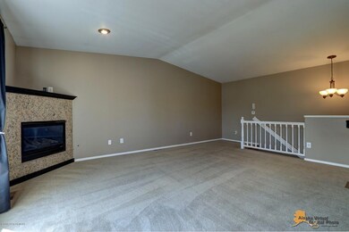 View from Kitchen at Living area.