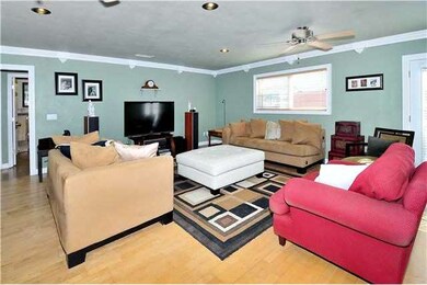 HUGE Family room with French Doors that open to th