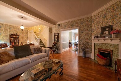 Original fireplace.