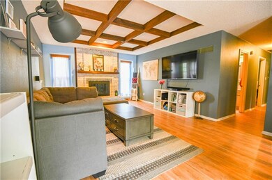 Spacious living room and easy maintenance flooring