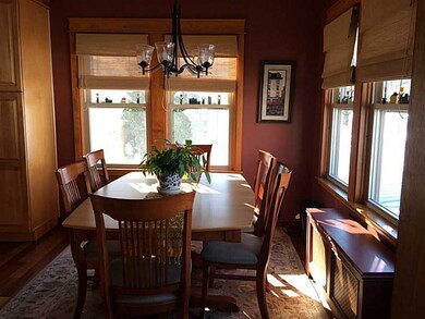 Dining Room. View from living room.  Late afternoo