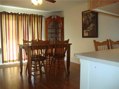 Dining Room. Newer Engineered Hardwood Stylish Flo