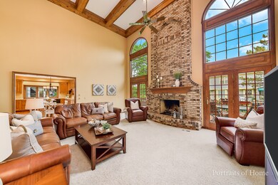 2-Story Family Room with Double Stacked Windows