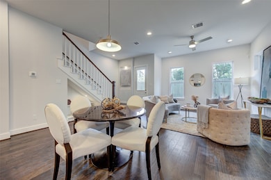 This dining area offers a perfect blend of style a