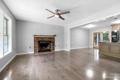 Wood burning fp in living room