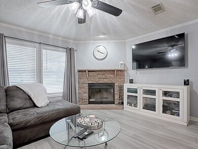 Wood burning fireplace