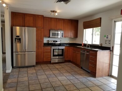 Kitchen with the dining area