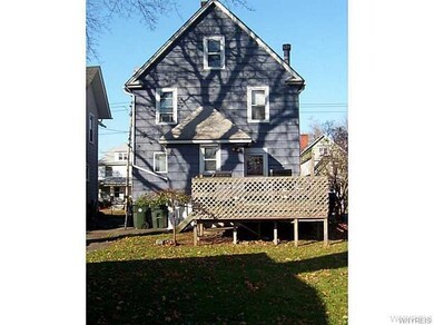 It has a deep backyard with a double tiered deck t