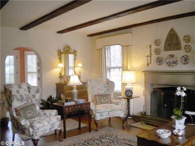 Living Room - LR with carved stone fireplace