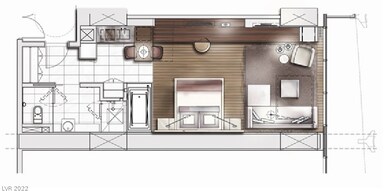 Studio suite floorplan