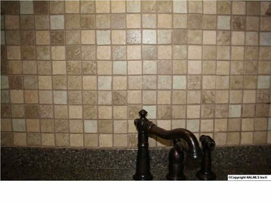 Detailed kitchen back splash.