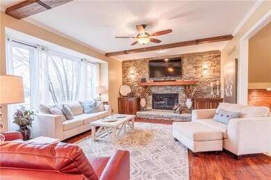 Family room with LOTS of natural light!!