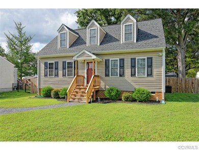 The front yard allows plenty of space for landscap