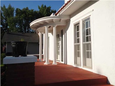 Side view of Concrete Front Porch