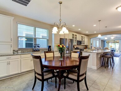 Dining area with built-ins