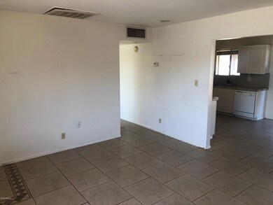 Living room looking towards kitchen