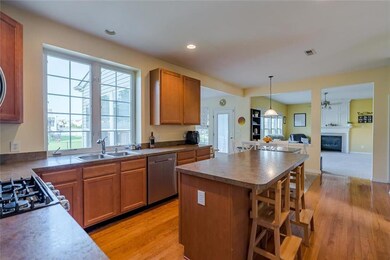Open concept kitchen, morning room and family room