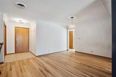dinning area and view of front door