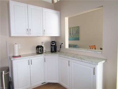 Great cabinet space with pass through to the dinin