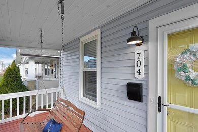 Front Porch with Swing. New decking.