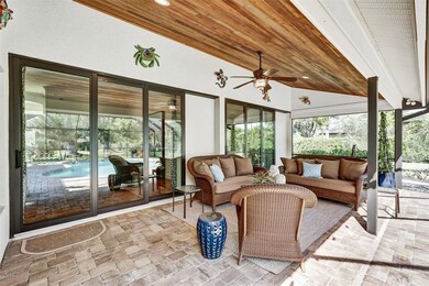 Covered Lania, Cypress ceiling.